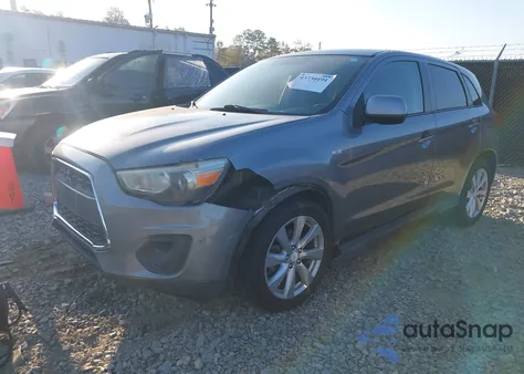 2014 Mitsubishi Outlander Sport Es from USA, damaged, VIN 4A4AP3AU7EE002530